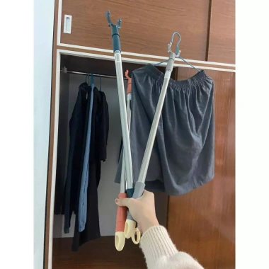 Gậy Phơi Quần Áo Inox Móc 2 Đầu Tiện Lợi Càn Dài 1.4m Giá 62k Giảm Đặc Biệt 3