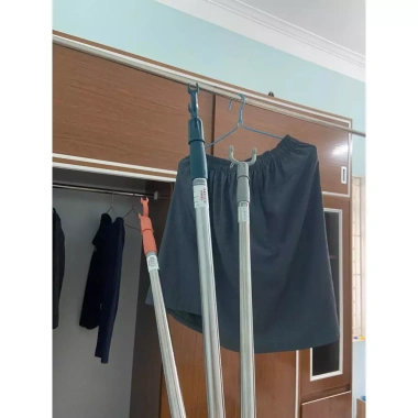 Gậy Phơi Quần Áo Inox Móc 2 Đầu Tiện Lợi Càn Dài 1.4m Giá 62k Giảm Đặc Biệt 5