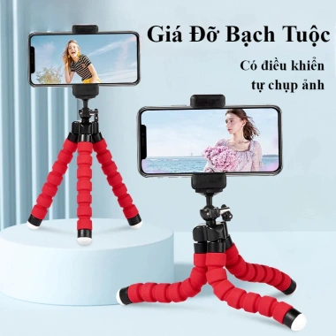 Gậy Quay Video Tự Sướng Bạch Tuộc - Đỡ Điện Thoại Remote, Chụp Ngoài Trời 52.800₫
