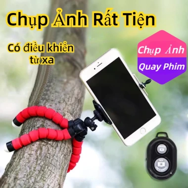 Gậy Quay Video Tự Sướng Bạch Tuộc - Đỡ Điện Thoại Remote, Chụp Ngoài Trời 52.800₫