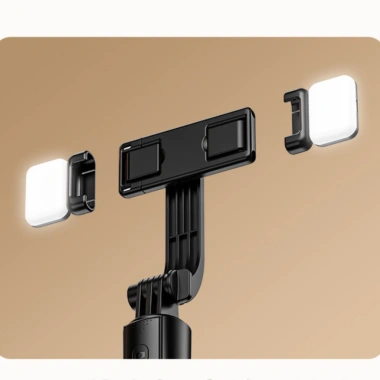 Gậy selfie 1.7m 3 chân quay video livestream, đèn LED, Bluetooth, tripod đa năng 5