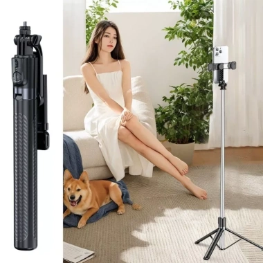 Gậy Selfie 3 Chân 1.75m Điều Khiển Từ Xa, Đèn Trợ Sáng, Tripod Livestream - 135k 6