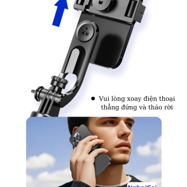 Gậy Selfie 3 Chân F16 1.75m - Điều Khiển Từ Xa, Lắp Đèn Trợ Sáng, Giá Ưu Đãi 130k