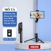 Gậy selfie 3 chân HSON mới - Đèn LED trợ sáng, điều khiển từ xa, chỉ 109.000₫ 10
