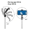 Gậy Selfie 3 chân R1L cao 1.7m, điều khiển từ xa, livestream, chụp ảnh, quay phim - 61.900₫ 8