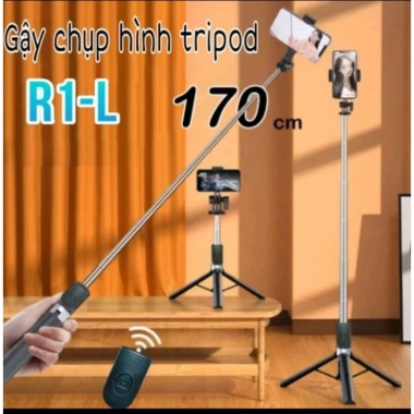 Gậy selfie 3 chân tripod R1-L cao 170cm xoay 360 remote chụp từ xa - Giá 85.000 VND 2