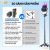 Gậy Selfie 3 trong 1 Tripod Bluetooth + Đèn Trợ Sáng 3 Cấp Độ Quay Vlog & Chụp Ảnh 4