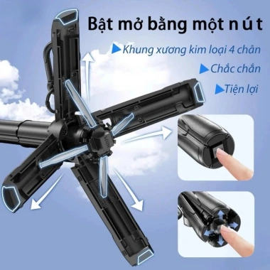 Gậy selfie 3in1 Bluetooth 4 chân kim Tripod 360 chống rung livestream 119.539 VND