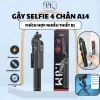 Gậy Selfie 4 Chân A14 HD DESIGN – Remote Điều Khiển, Độ Dài 30‑180cm, Chính Hãng, Giá 60.000₫