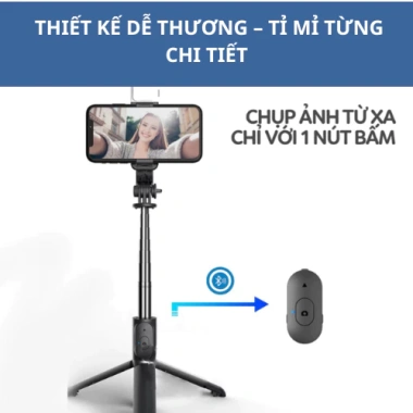 Gậy selfie bluetooth 3 chân đa năng 70cm gấp gọn - Tripod tiện lợi giảm 20% 6 Gậy selfie bluetooth 3 chân đa năng 70cm gấp gọn - Tripod tiện lợi giảm 20% 6