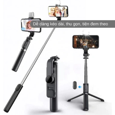 Gậy selfie bluetooth 3 chân đa năng 70cm gấp gọn - Tripod tiện lợi giảm 20%