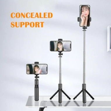 Gậy selfie bluetooth 3 chân đa năng 70cm gấp gọn - Tripod tiện lợi giảm 20%