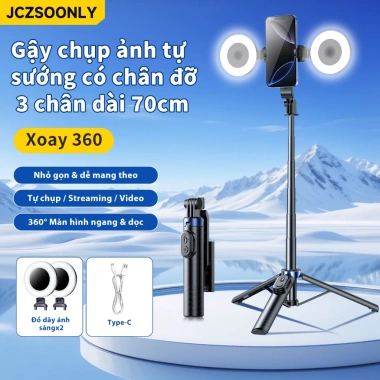 Gậy selfie gấp gọn A08 – Giá đỡ sàn đa năng, chụp ảnh điện thoại tiện dụng, giảm giá 225.000 cho du lịch