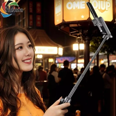 Gậy Selfie Hợp Kim Nhôm Sạc Lại - Giá Đỡ Điện Thoại Mở Rộng, Ghi Video Du Lịch Vlog, Giá 308.000₫ 5