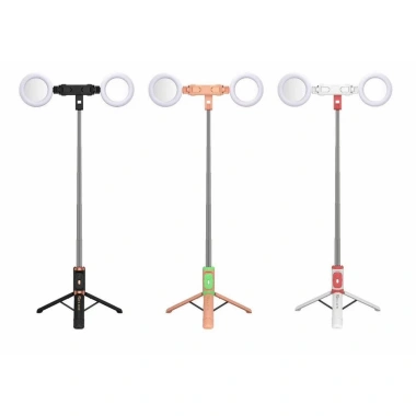 Gậy Selfie JC-18H 1.7m - 2 Đèn LED Trợ Sáng, Tripod 3 Chân, Giá Ưu Đãi 122k 8 Gậy Selfie JC-18H 1.7m - 2 Đèn LED Trợ Sáng, Tripod 3 Chân, Giá Ưu Đãi 122k 8
