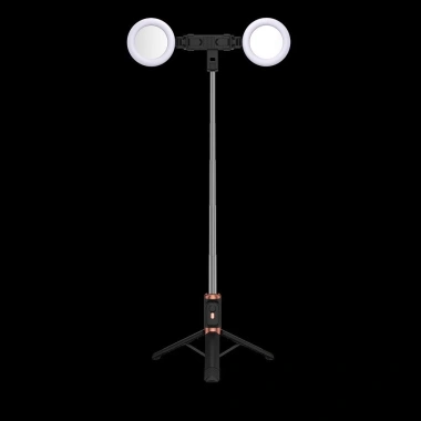 Gậy Selfie JC-18H 1.7m - 2 Đèn LED Trợ Sáng, Tripod 3 Chân, Giá Ưu Đãi 122k
