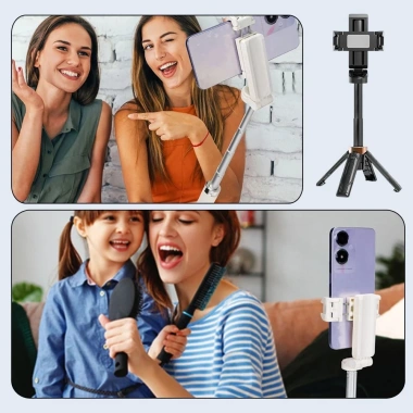 Gậy Selfie Mini 3 trong 1 Bluetooth điều chỉnh mở rộng, chân tháo rời, chỉ 125k 7