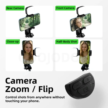 Gậy selfie mini GOOJODOQ góc điều chỉnh, Bluetooth điều khiển từ xa, độ dài 130-410mm, siêu chắc, chỉ 229.000₫ 8