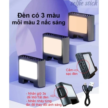 Gậy Selfie Mini P06 104cm Đèn LED Remote 4 Chân Đỡ Nhỏ Gọn Chắc Chắn 161.720₫
