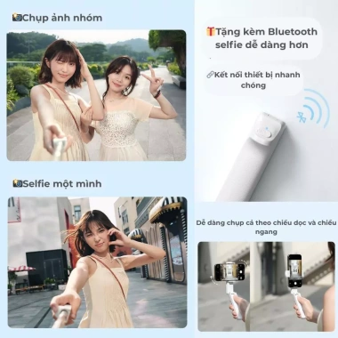 Gậy Selfie Mini T2 Bluetooth 3in1 - Đèn Trợ Sáng, Gập Nhỏ Gọn, Giá chỉ 99.000₫ 4