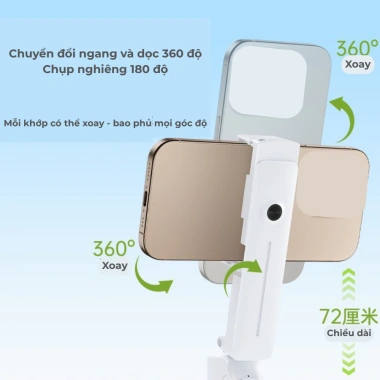 Gậy Selfie Mini T2 Bluetooth 3in1 - Đèn Trợ Sáng, Gập Nhỏ Gọn, Giá chỉ 99.000₫ 5