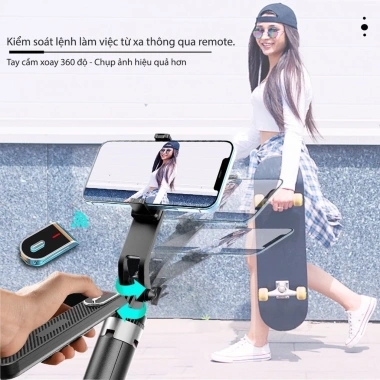 Gậy Selfie P180/P185 cầm tay quay video xoay 360 độ - Giá chỉ 212.000đ