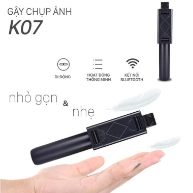 Gậy selfie Q07 3 chân giá đỡ kèm remote Bluetooth - Giá chỉ 51.999 VND