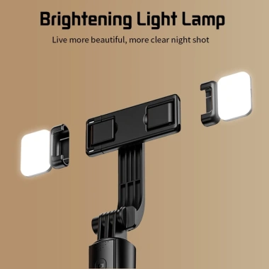 Gậy Selfie R1-L kèm Remote và Tripod 3 chân, giá đỡ điện thoại, đèn LED trợ sáng - 82.000₫