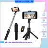 Gậy Selfie Remote và Tripod 3 Chân, Đèn LED Trợ Sáng - Giá 55k Giảm Đặc Biệt