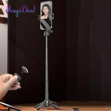 Gậy Selfie Thu Gọn Nhôm Siêu Nhẹ, Sạc Lại, Đựng Đáy Đệm, Giá Đỡ Điện Thoại Du Lịch - 295.900 VND