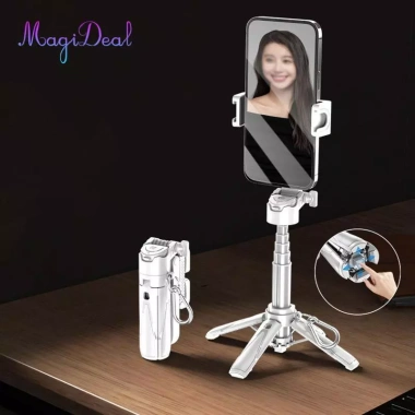 Gậy Selfie Thu Gọn Nhôm Siêu Nhẹ, Sạc Lại, Đựng Đáy Đệm, Giá Đỡ Điện Thoại Du Lịch - 295.900 VND
