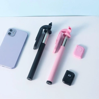 Gậy Selfie Thu Gọn VALLEY LIMIT, Phích Cắm 3.5mm Type-C, Dây Điều Khiển, Hợp Điện Thoại 7