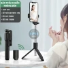 Gậy Selfie Tripod 3 chân Bluetooth 70cm nhựa ABS và inox, remote điều khiển 3