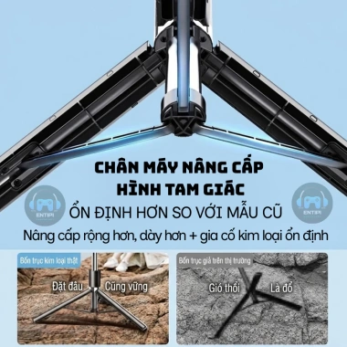 Gậy Selfie Tripod 3 chân Bluetooth 70cm nhựa ABS và inox, remote điều khiển