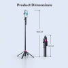 Gậy Selfie Tripod 4 Chân 1.6m MeeGoo Chụp xa Bluetooth, Livestream, Giá 224.420₫ 3