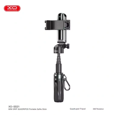 Gậy Selfie Tripod SS21 XO Bluetooth 4 chân gấp gọn, giá 324.000đ