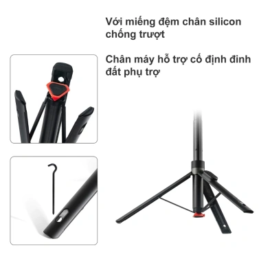 Gậy Selfie Tripod Xiaomi Zoom Stand 1.6m Bluetooth Remote Livestream - 688.000 VND 8
