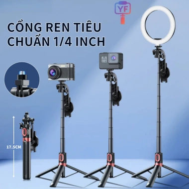Gậy Selfie Từ Tính Đa Chức Năng Bluetooth - Vlog và Phát Sóng Trực Tiếp, Giảm Giá 16%