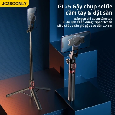 Gậy selfie từ tính GL25 chân máy nam châm chắc chắn cho iPhone - Giá 330.000₫