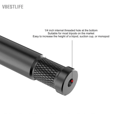 Gậy Selfie VBESTLIFE Monopod 15cm 1/4 inch cho Máy ảnh SLR Đa góc Đen 128.700₫