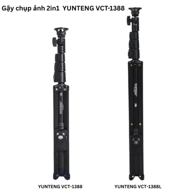 Gậy Selfie Yunteng VCT-1.388 – Tripod Bluetooth, Quay Video Từ Xa, Điện Thoại & Máy Ảnh, 259k