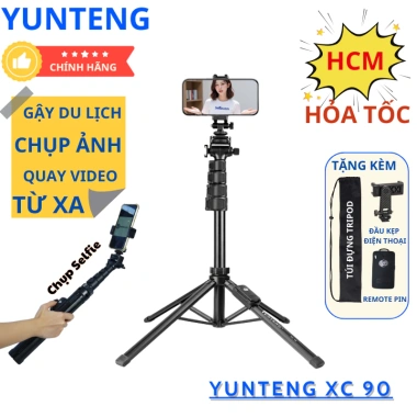 Gậy Selfie Yunteng XC-90 Cầm Tay và Chân Tripod Remote Bluetooth - Giá 319.000₫ 2