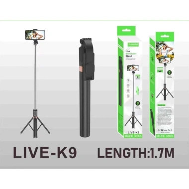 Gậy selfie Z165S 1M7 có đèn 3 chân, điều khiển từ xa, chụp ảnh, livestream, vlog, giá 125.000₫