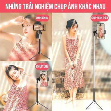 Gậy Tripod 3 Chân Đa Năng cho Điện Thoại - Quay Video Livestream Xoay 360°, Nhẹ Gọn, 78.000₫ 4