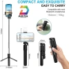 Gậy Tripod 3 Chân R1S Selfie Stick Bluetooth Đèn Trợ Sáng - Giá 135k Giảm Giá 5
