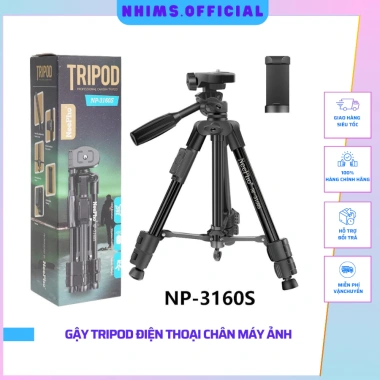 Gậy Tripod điện thoại 3.160/3.160S cao cấp, kẹp chắc, nút chụp từ xa – Giá 118.000₫