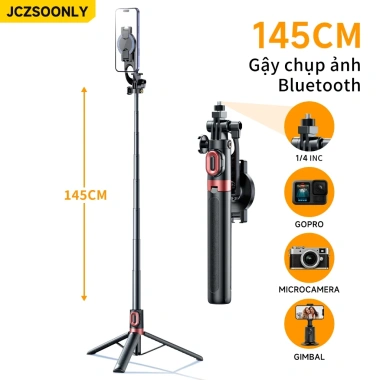 Gậy tự sướng A07 Bluetooth không dây - Nhỏ gọn, tiện lợi, tương thích Apple & Samsung, giảm còn 225.000đ