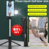 Gậy tự sướng Bluetooth 3 chân có đèn LED, điều khiển xa, xoay đa góc - 49.470₫ 6