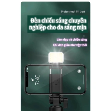 Gậy tự sướng Bluetooth không dây cầm tay, đèn sáng và chân máy - Chụp ảnh ngoài trời giá 119.000 6