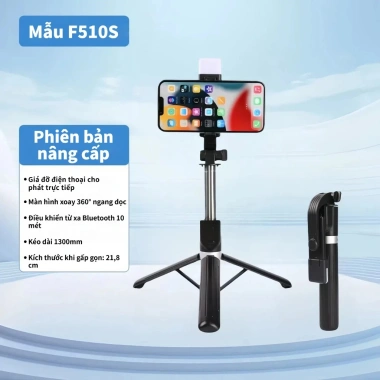 Gậy tự sướng Bluetooth không dây cầm tay, đèn sáng và chân máy - Chụp ảnh ngoài trời giá 119.000 10
